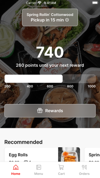 Spring Rollin’ To Go iPhone screenshot 1 - Food & Drink app