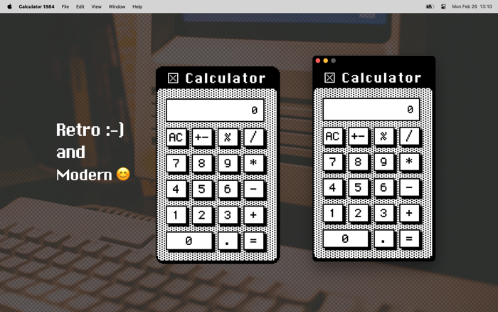Calculator 1984：Pixel Stickers