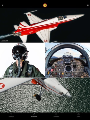 Patrouille Suisse iPad screenshot