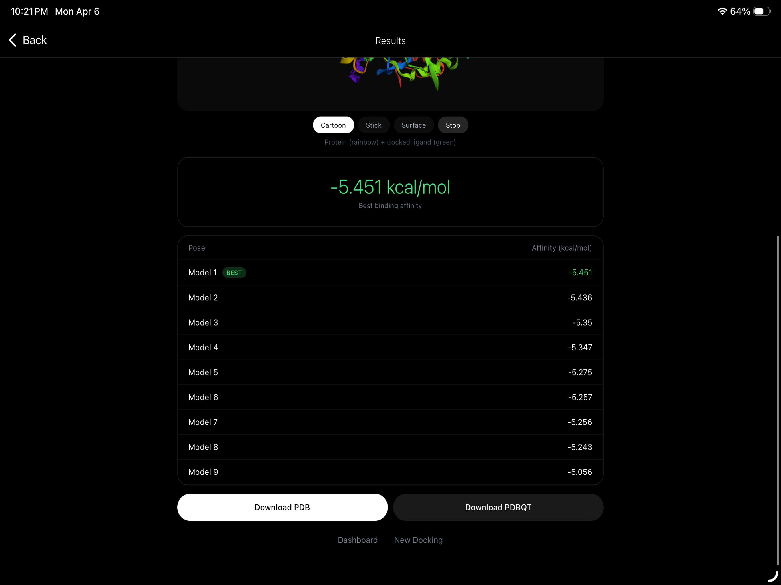 MolDock - Protein-Ligand Dock screenshot 10