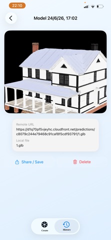 3D Model Maker Image to 3D iPhone screenshot