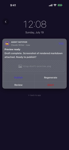 Agent Notifier screenshot