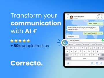 Correcto: AI Keyboard iPad screenshot