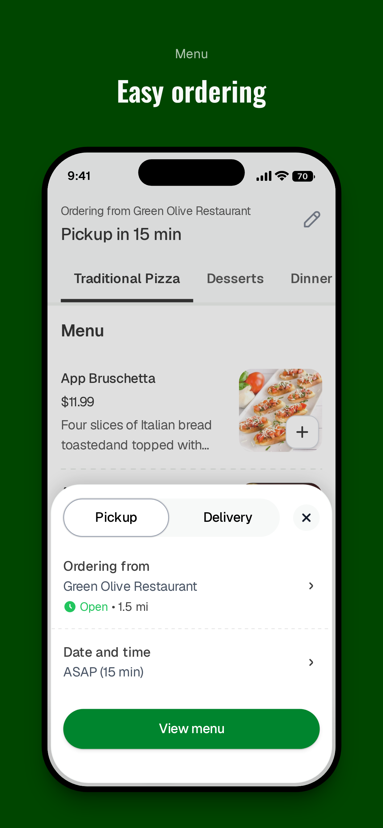 Green Olive Restaurant To Go screenshot 3