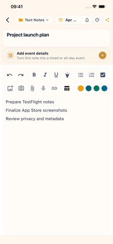 PenDate Notes Screenshot 6 of 8