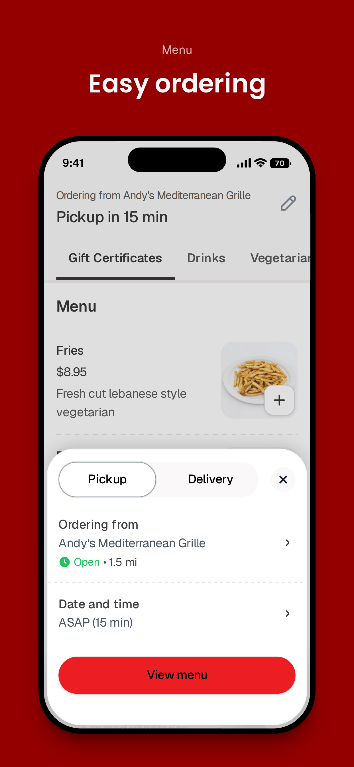 Andy's Mediterranean Grille screenshot 3