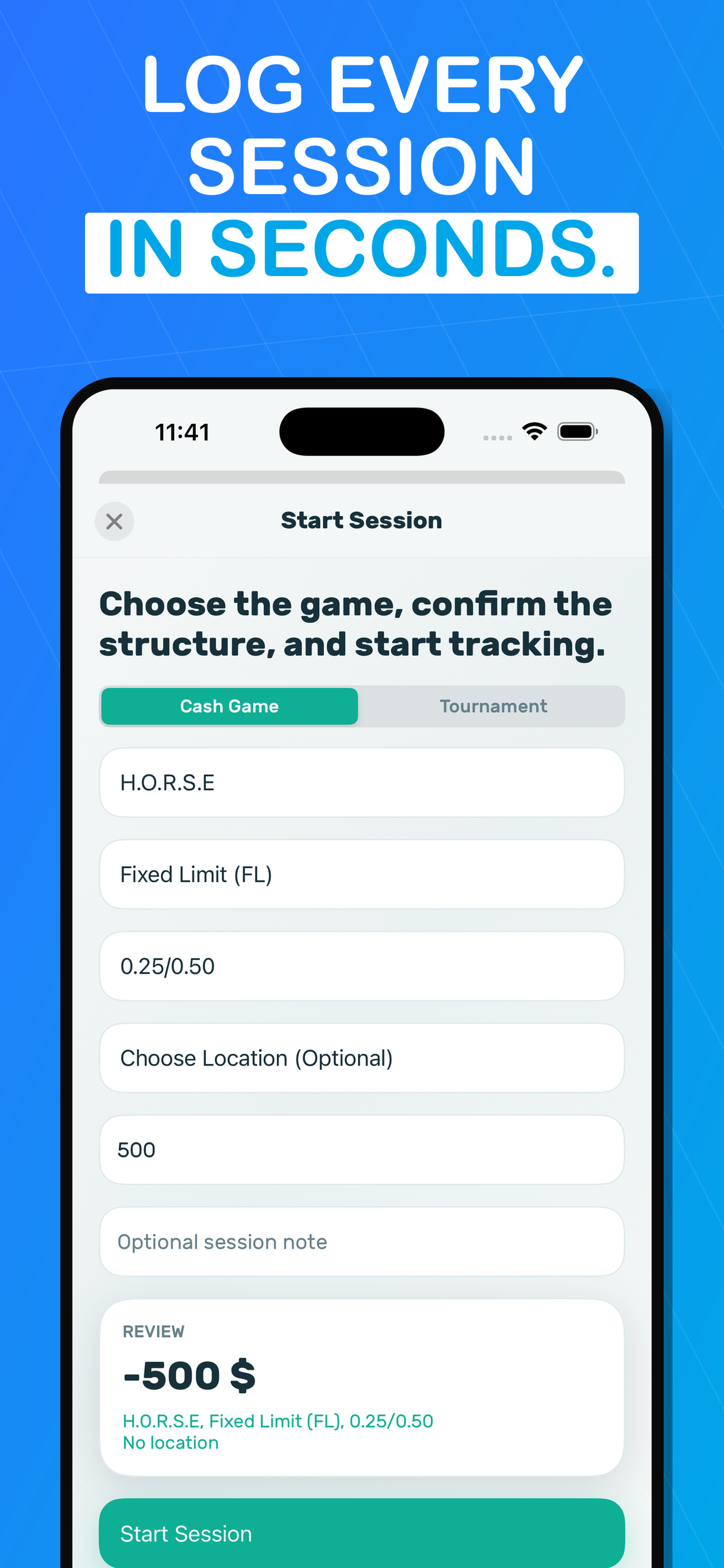 Poker Stack - Bankroll Tracker screenshot 4