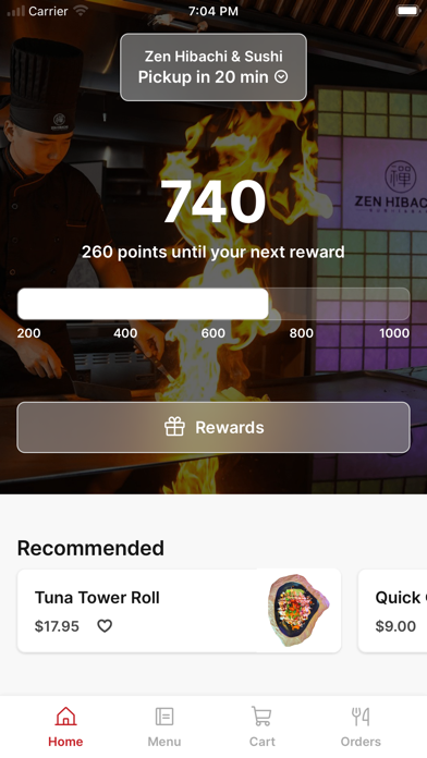 Zen Hibachi & Sushi iPhone screenshot