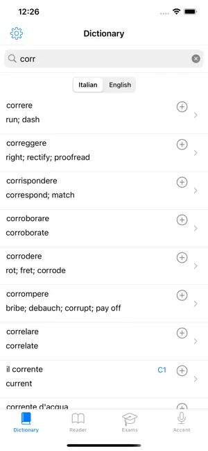 Italian dictionary：learn words screenshot 1