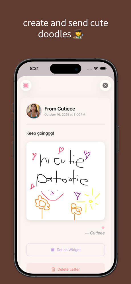 lovelee couples: love note app screenshot 3
