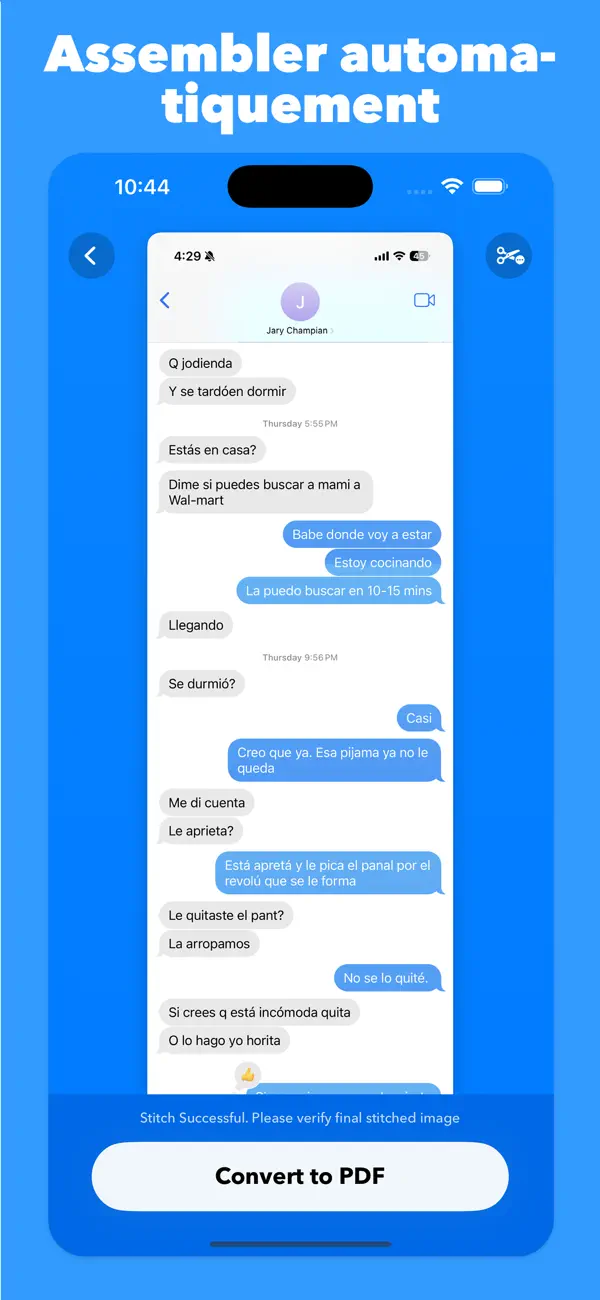 Screenshot #1 pour Exporter les messages en PDF