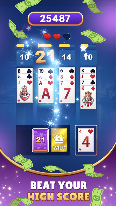 Skill Based Blackjack 21 Game Screenshot