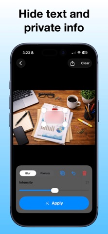 Blur Photo – Hide Faces & Text screenshot