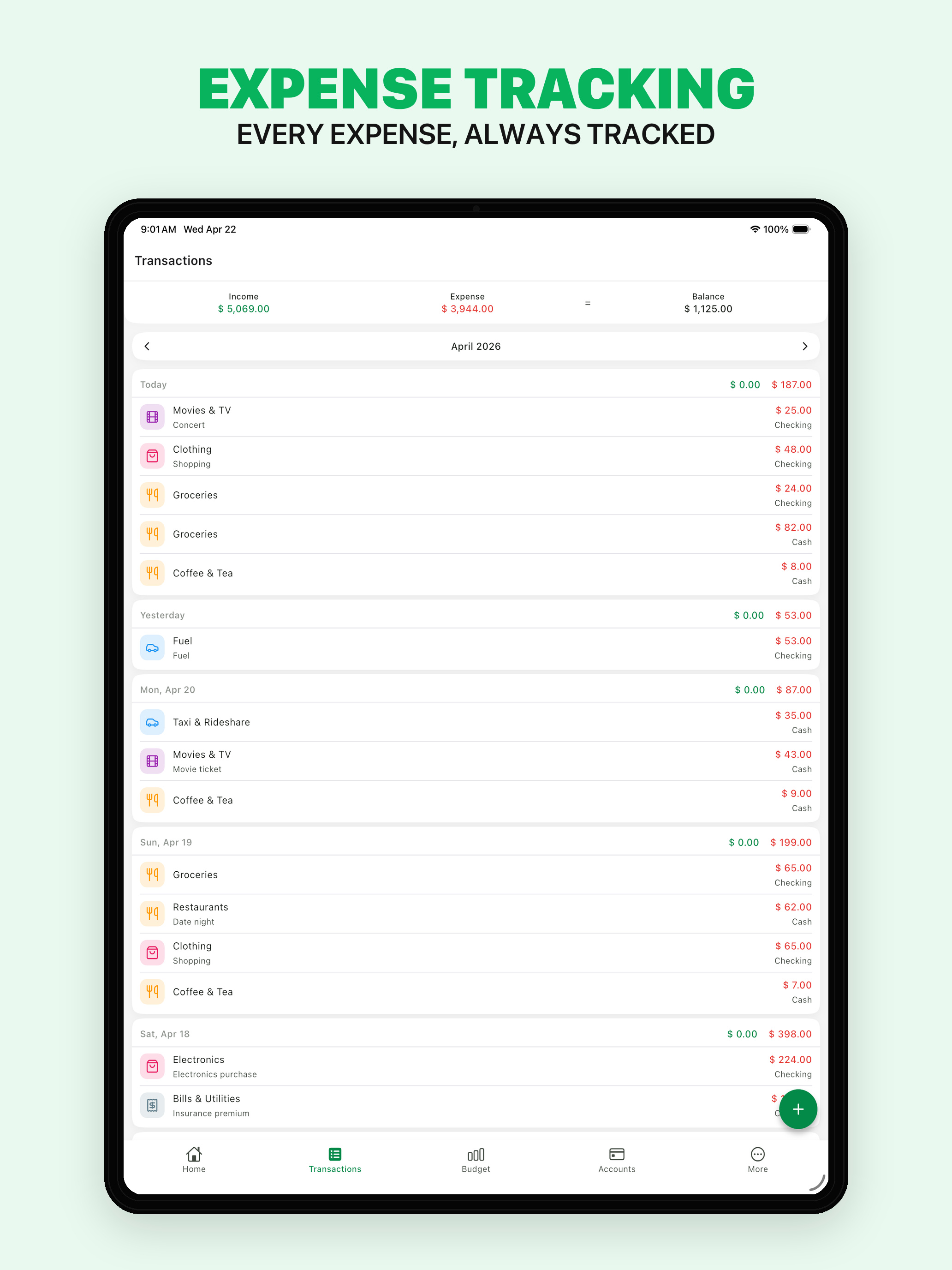 Budget App: Money Manager