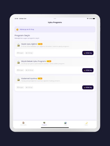 Uyku Koçu: Bebek Uyku Eğitimi iPad screenshot