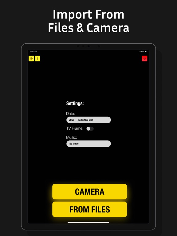 VHS Camera: Retro 90s Video iPad screenshot 5 - Utilities app