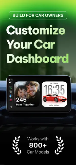 CARFACE My Car Widgets App iPhone screenshot 1