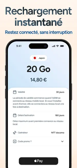 voilà : eSIM Voyage & Internet iPhone screenshot 5