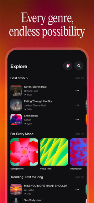 Suno - AI Songs & Music Screenshot