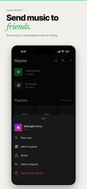 Myem: Offline Music screenshot 4