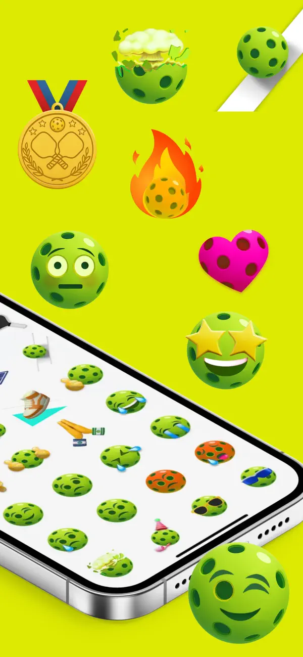 Screenshot #2 pour SmashMoji: Émojis Pickleball