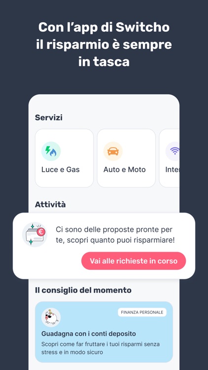 Switcho - Risparmio bollette screenshot-6