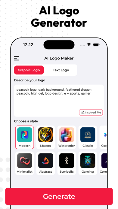 AI Logo Maker: Logo Creator iPhone screenshot 2 - Graphics & Design app