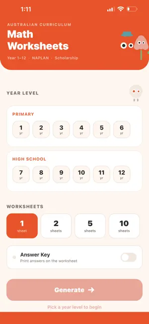 Math Worksheets screenshot 1