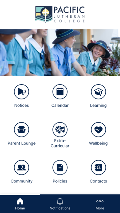 Pacific Lutheran College Screenshot