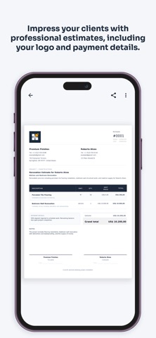 Tiler+: AI Job Estimate Maker iPhone screenshot