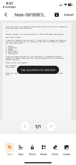 DocFill – PDF Editor & Merger Screenshot 4 of 9