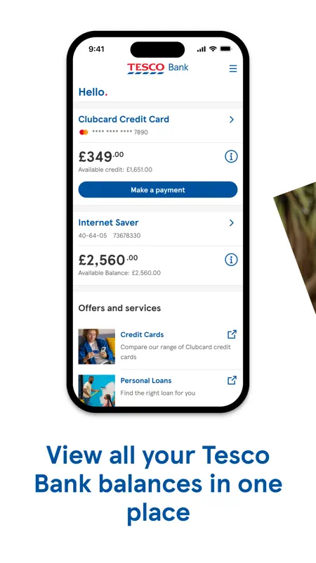 Tesco Bank screenshot 1 of 7
