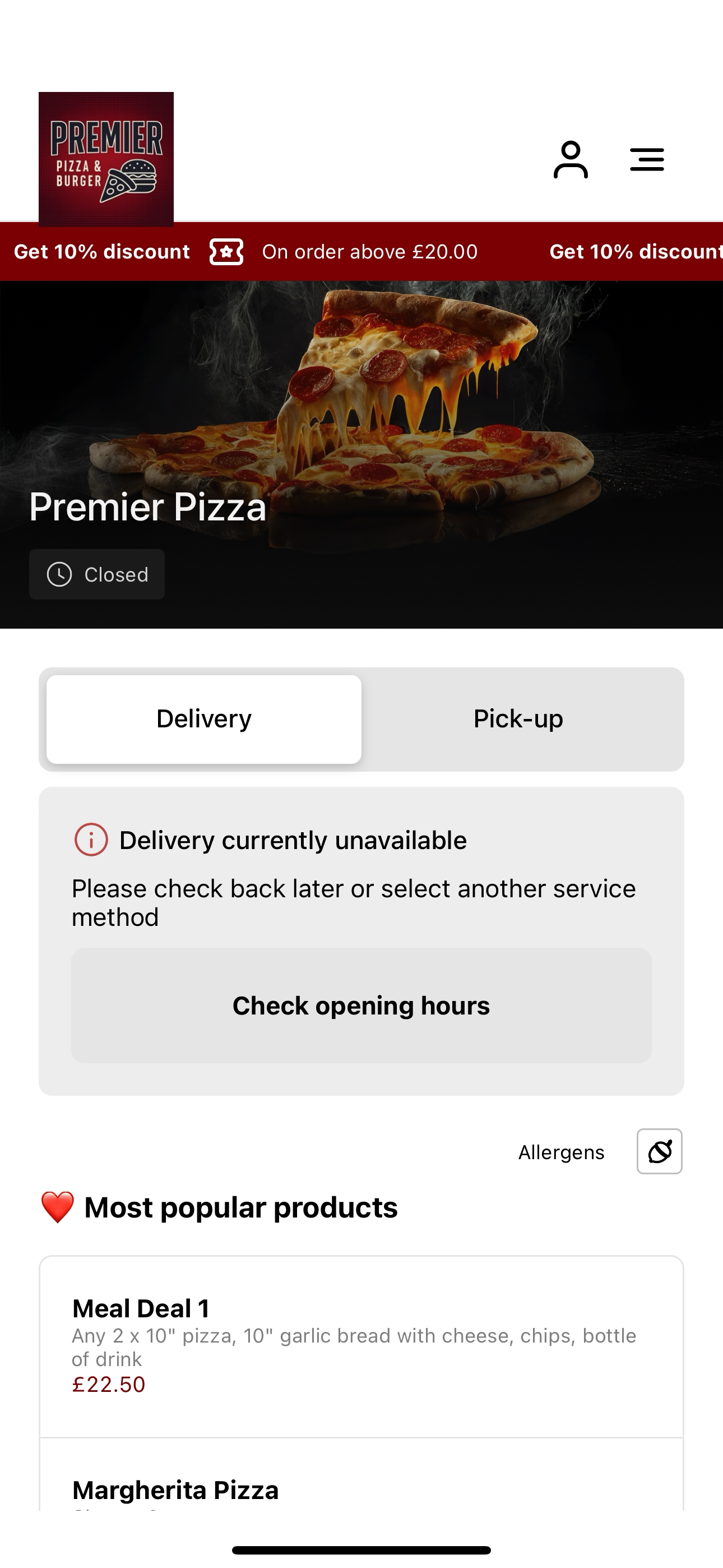 Premier Pizza UK screenshot 3