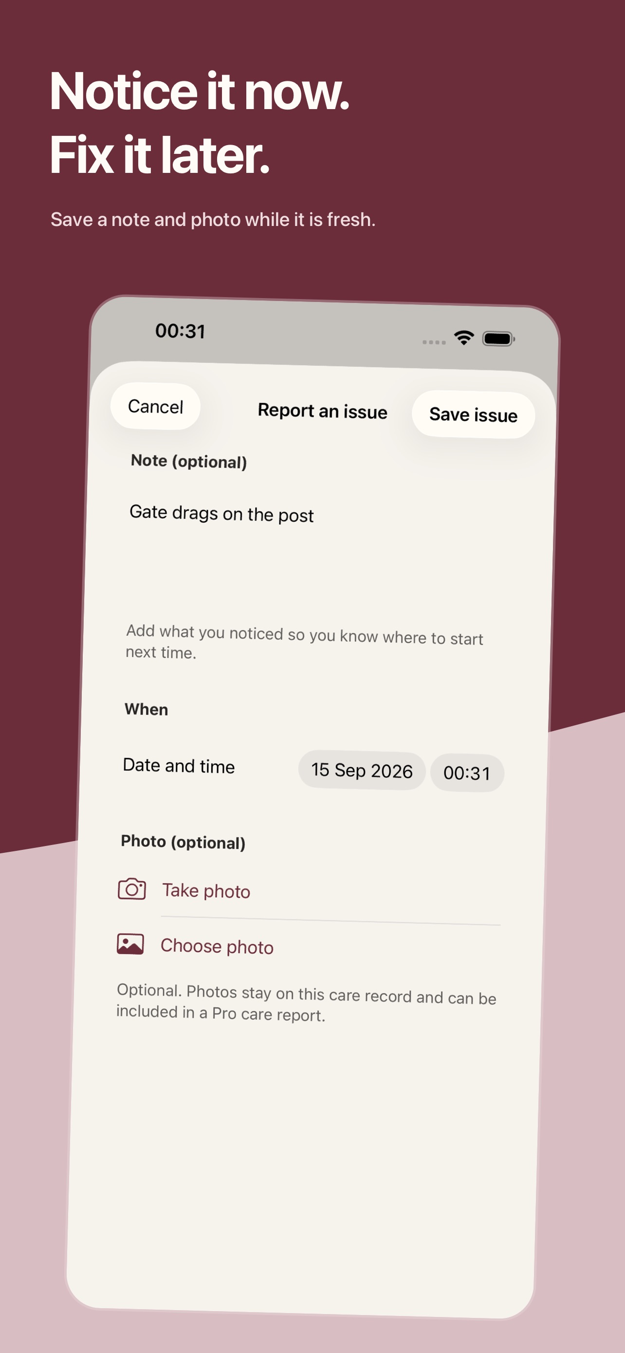 Screenshot 4 of Rounds: Maintenance Tracker