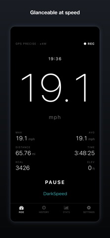 DarkSpeed: Bike Speedometer Screenshot 2 of 8