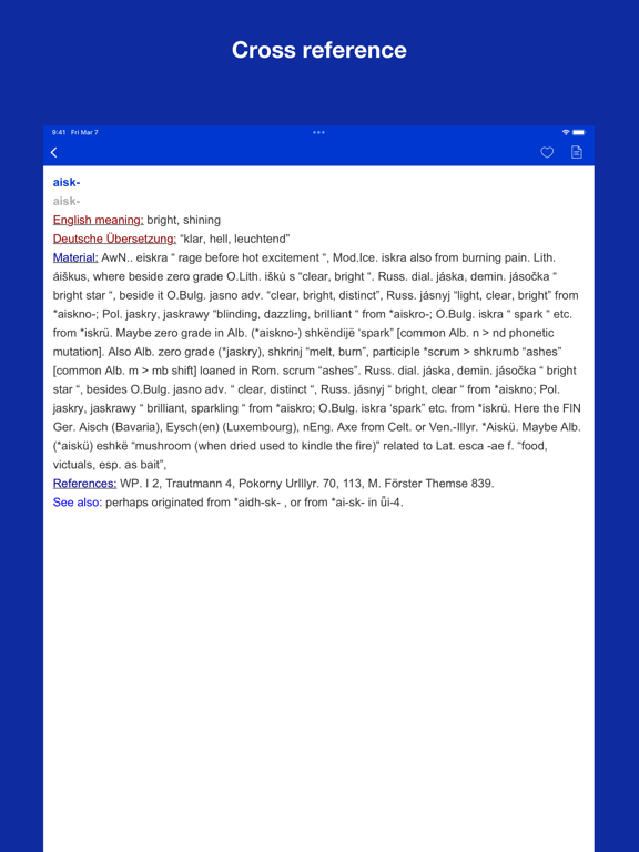 Screenshot #6 pour Proto Indo European Etymology