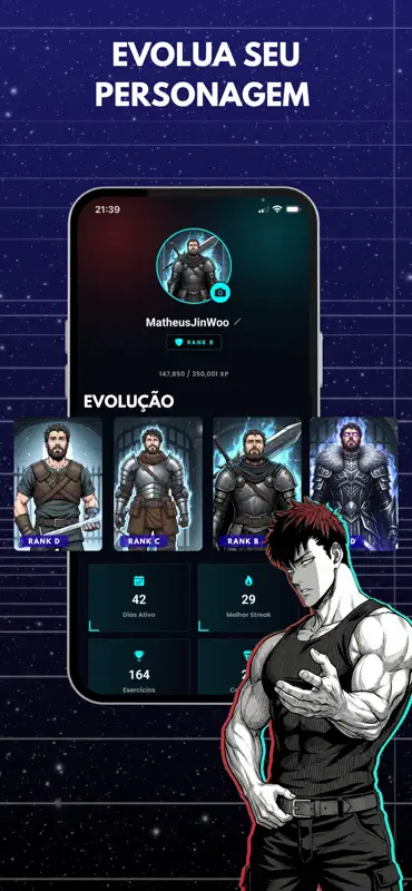 Rise New Hero: RPG Fitness screenshot 3 of 4