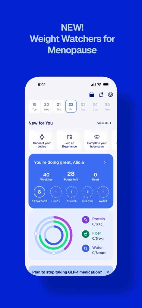 WeightWatchers Program - Menopause Management Insights