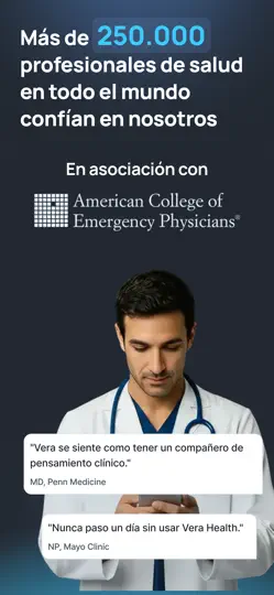 Captura de pantalla de Vera Health: IA Para Médicos en iPhone 3