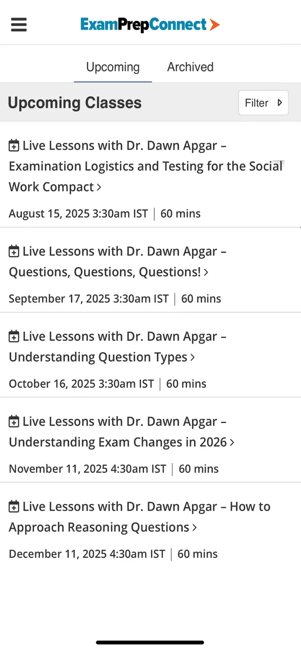 Screenshot #1 pour ExamPrepConnect
