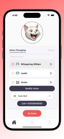 Voice Changer for Calls. Screenshot 3 of 4