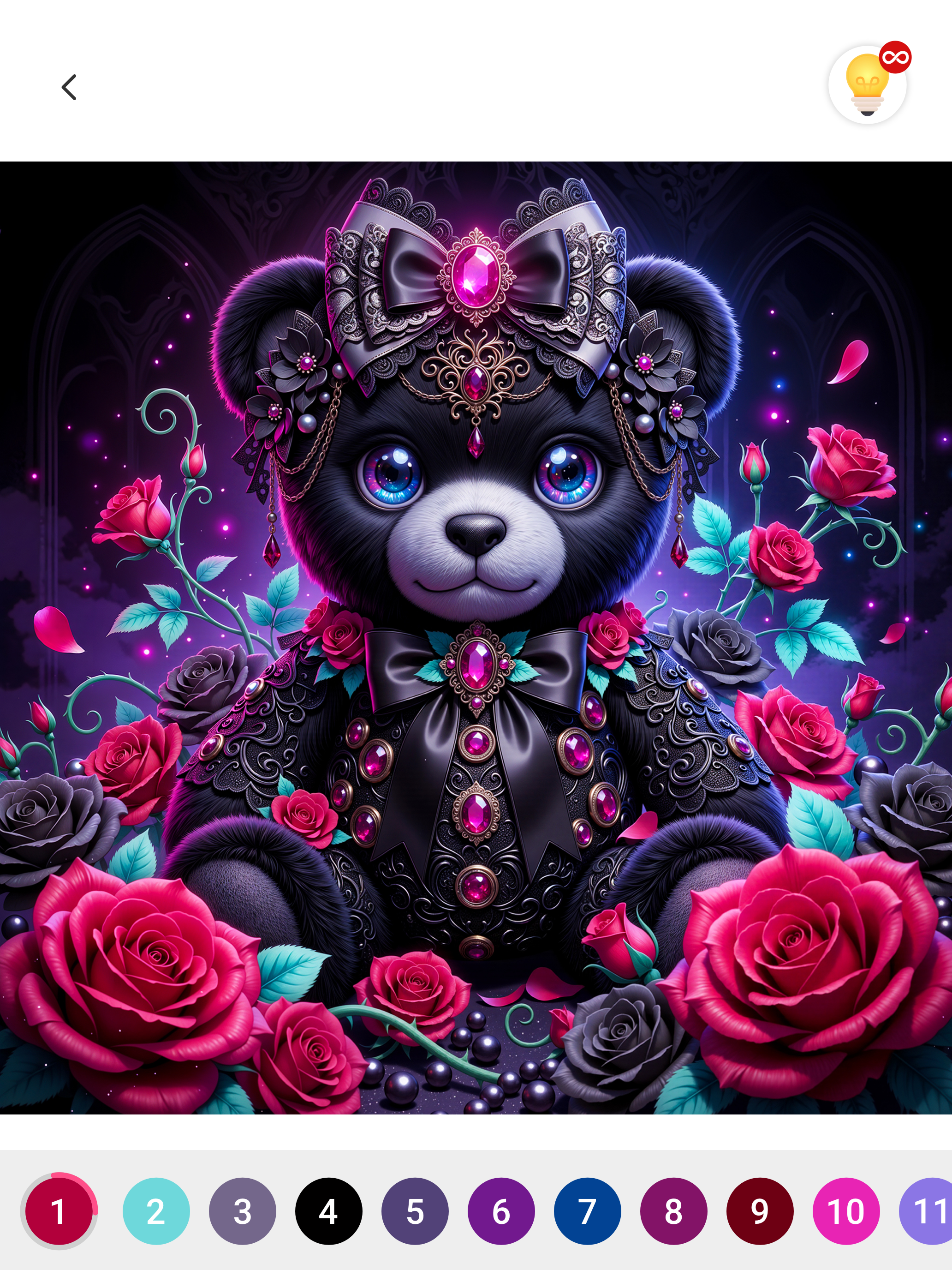 Dark Aesthetic Color by Number screenshot 18