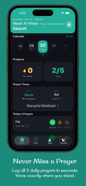 Niyyah - Daily Prayer Tracker screenshot 2