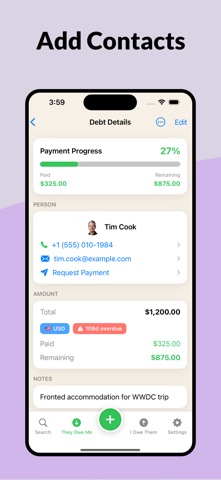 Payback - Debt & IOU Tracker Screenshot 2 of 6