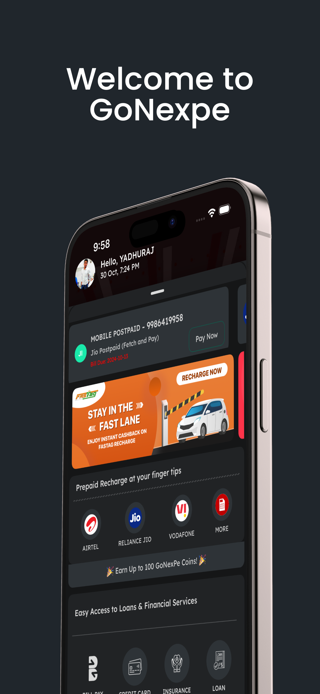GoNexPe Secure Bill Pay App