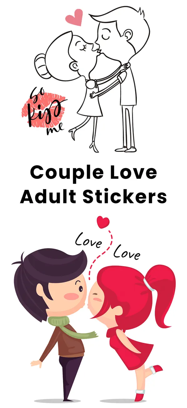 #3. Couple Love Adult Stickers (iOS) By: Savita Yadav