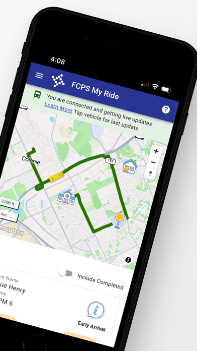 FCPS My Ride iPhone screenshot