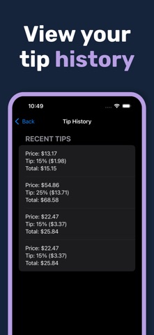 Tipzy-TipCalculator Screenshot 4 of 4