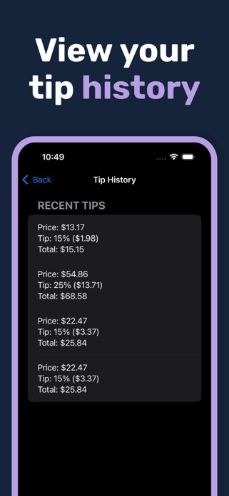 Tipzy-TipCalculator Screenshot 4 of 4
