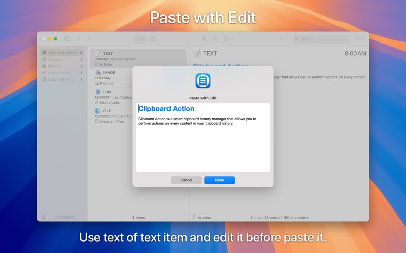 Screenshot #3 pour Clipboard Action